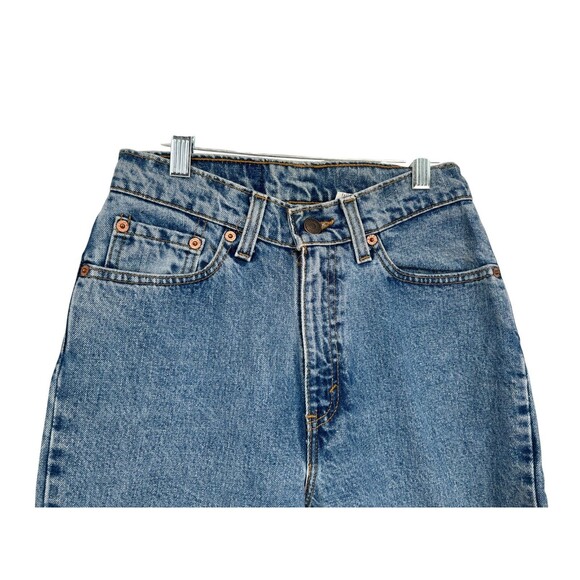 Levi's Jeans Women's Size 5 Long Blue Slim Fit Tapered Leg 100% Cotton - Picture 3 of 7